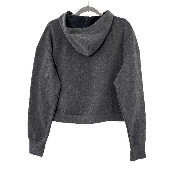 Bebe Sweatsuit Womens L Gray Sequins Rhinestones Logo Hoodie Joggers Lounge Y2K - Picture 3 of 11